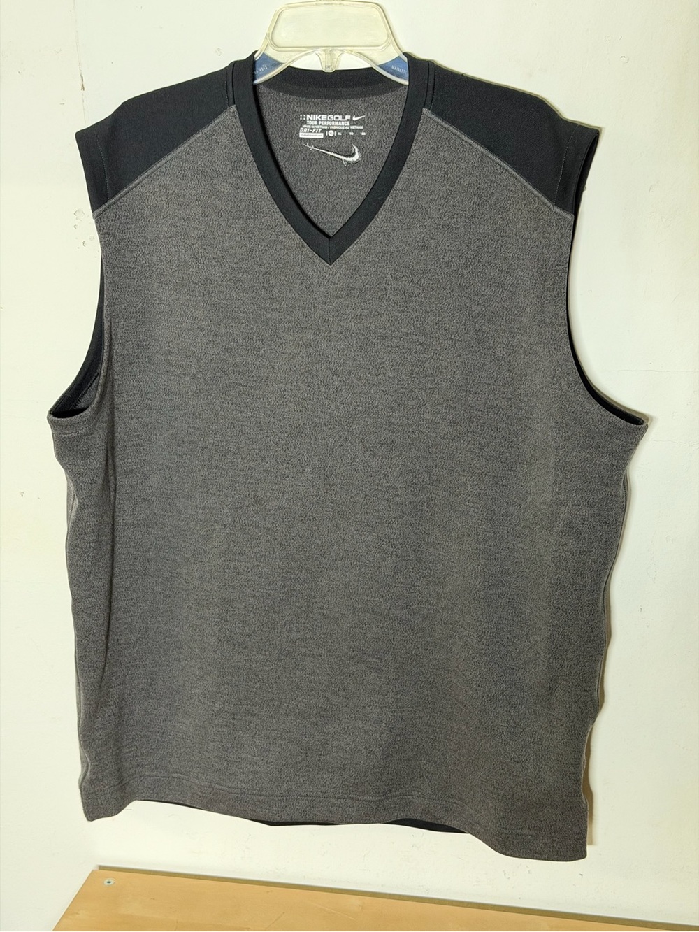 Nike Golf Tour Performance DRI-FIT Gray Black Vest Men’s XL